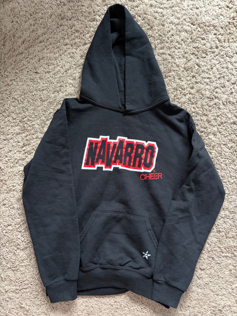Navarro Cheer Black Crewneck Hoodie